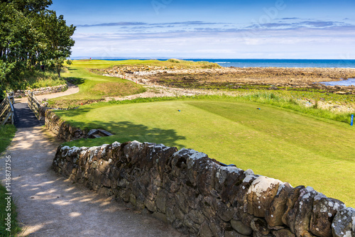 Photography Rocky Ness, the 15th hole at Kingsbarns Golf Links, situated on the wonderful east coast of Fife, Scotland