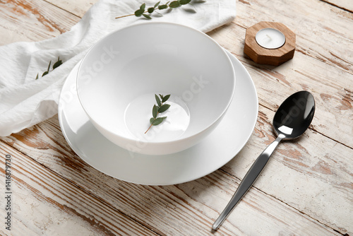 Beautiful table setting and...