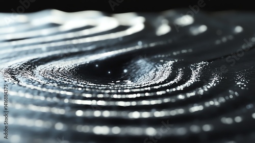 Visual representation of analog sound waves moving through the air, resembling light ripples, showcasing the beauty of sound dynamics.