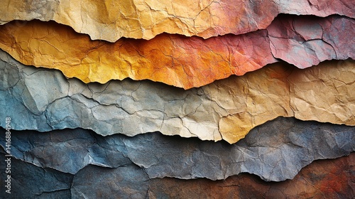 An abstract background made of recycled paper textures and earthy tones
