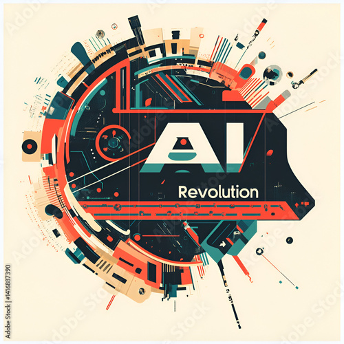 Exploring the ai revolution graphic design trends digital art abstract concepts creative innovation