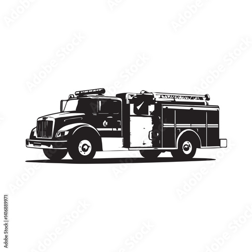 fire truck icon design image