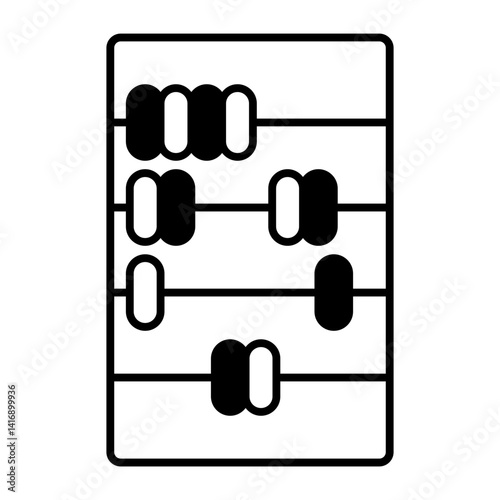 abacus black icon