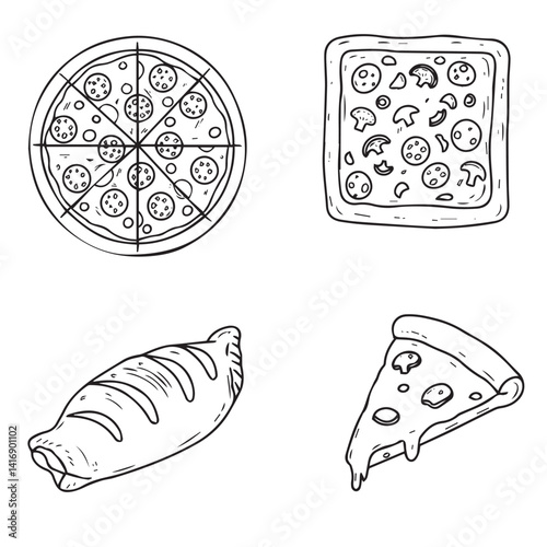 Mouthwatering cheesy pizza designs featuring fresh veggies and pepperoni