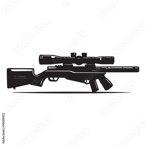 image of the icon design for a sniper rifle