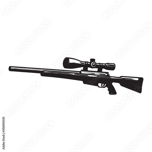 image of the icon design for a sniper rifle