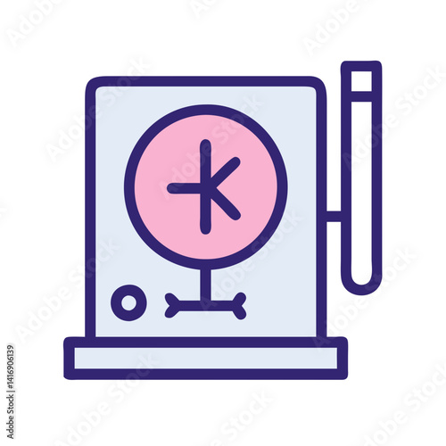 Vintage Oscilloscope Vector Icon for Electronics and Science
