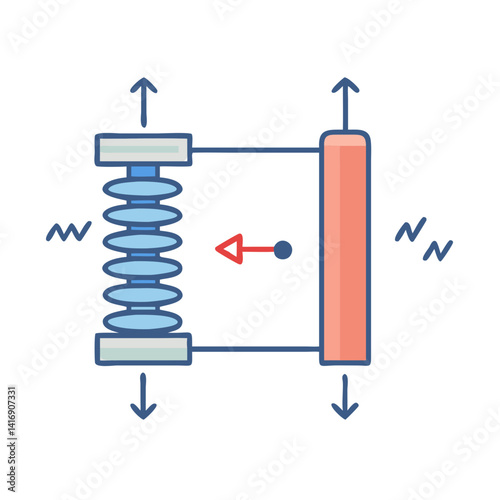 Schematic diagram of heat exchange, coolant transfer
