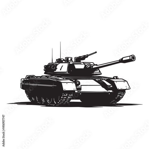 image of the icon design for a battle tank
