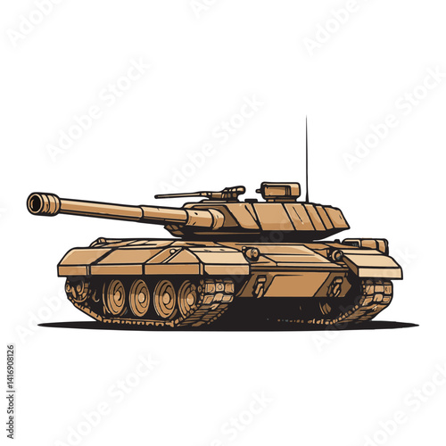 image of the icon design for a battle tank
