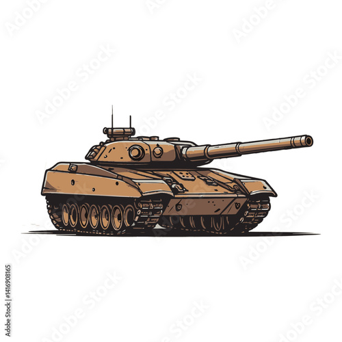 image of the icon design for a battle tank
