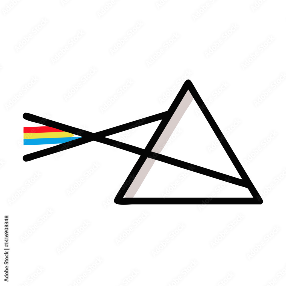 Prism Breaking Light, Light Spectrum, Dispersion, Colors