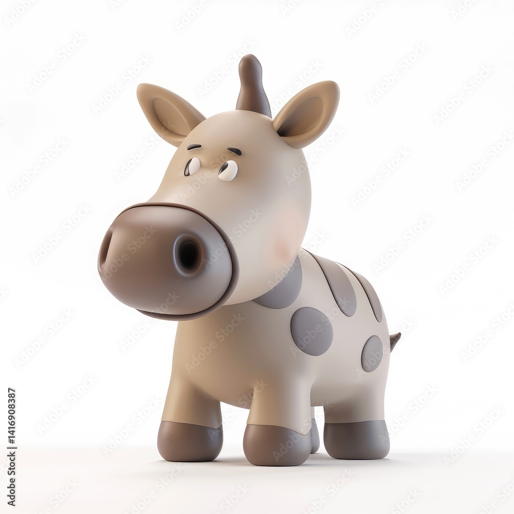 Cute cartoon giraffe figurine, perfect for kids. Cute cartoon giraffe figurine, perfect for kids.