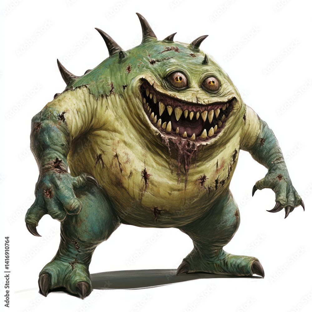 Fototapeta premium green dinosaur 3d render
