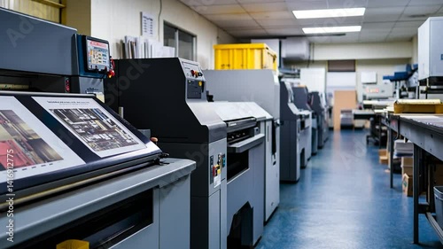 High-Tech Printing Facility: Modern Machines and Workflow