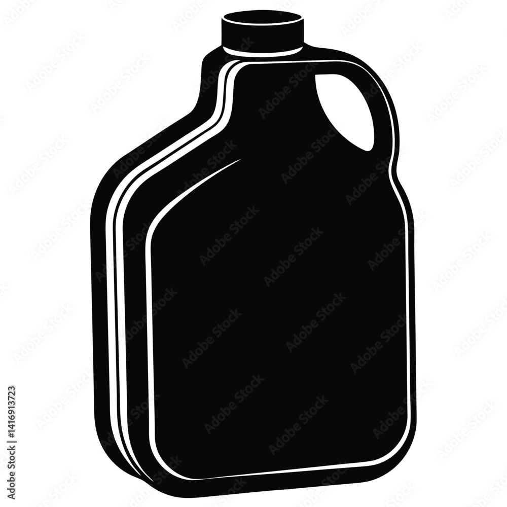 vector illustration of a plastic gallon
