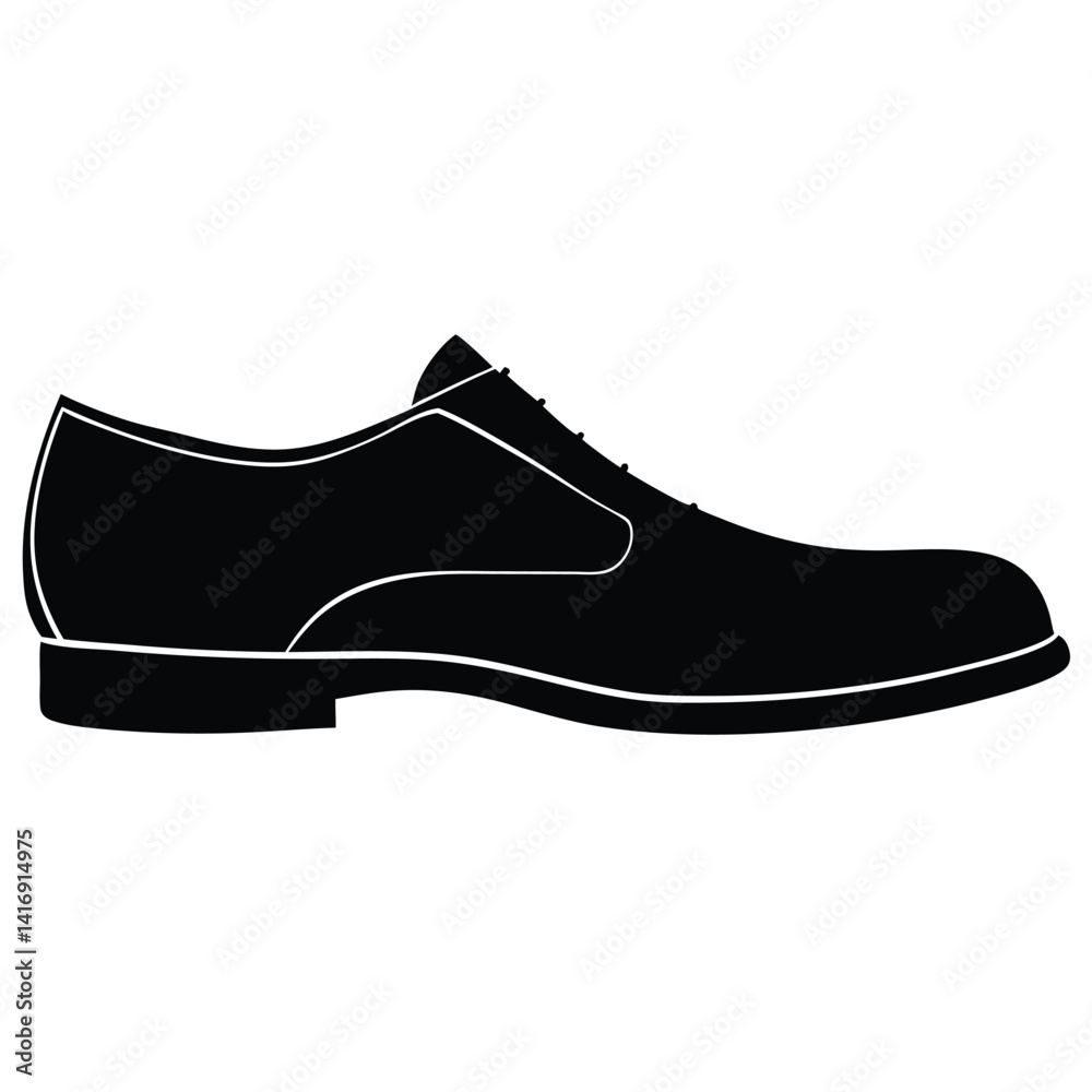 Formal shoes isolated on a white background