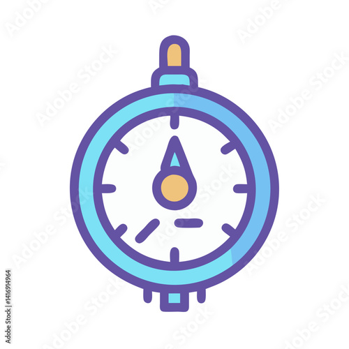 Vintage Pendulum Icon for Time and Measurement