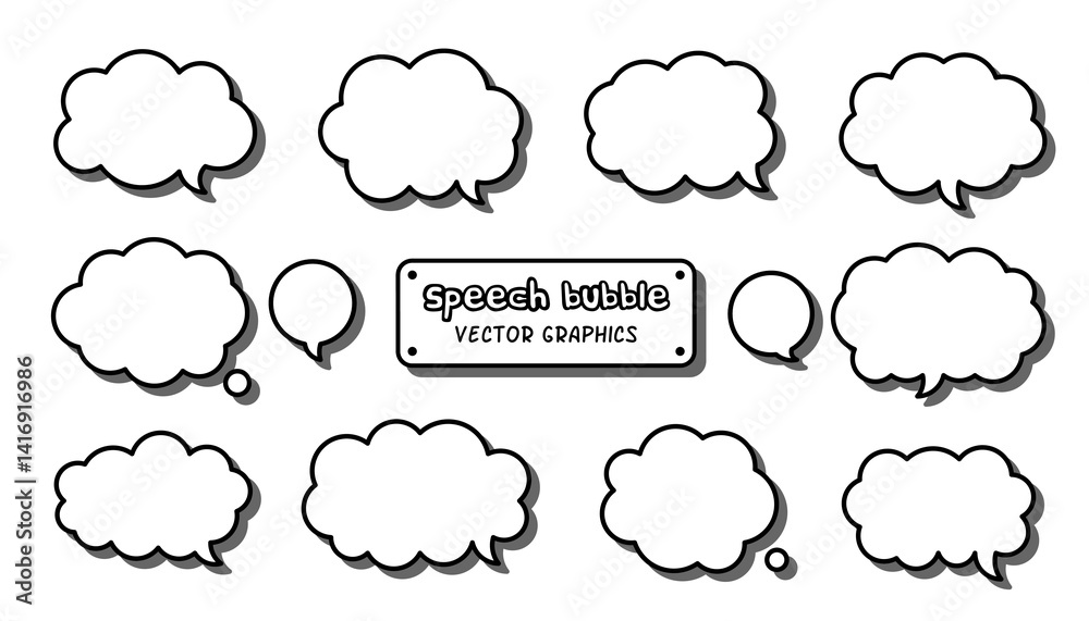Set of vector speech bubble labels. Design elements special offer retro colors, chat icons, chat clouds. Set of vector speech bubble labels. Design elements special offer retro colors, chat icons, chat clouds.