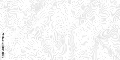 White topography topology vector white background fresh contour map texture. white seamless pattern Abstract background with a wave Topography and geography map grid abstract backdrop.