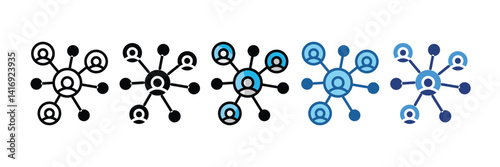 Networking  Icon Element For Design