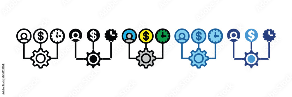 Resource Allocation Icon Element For Design Resource Allocation Icon Element For Design