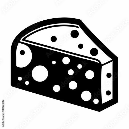 cheese vector silhouette black