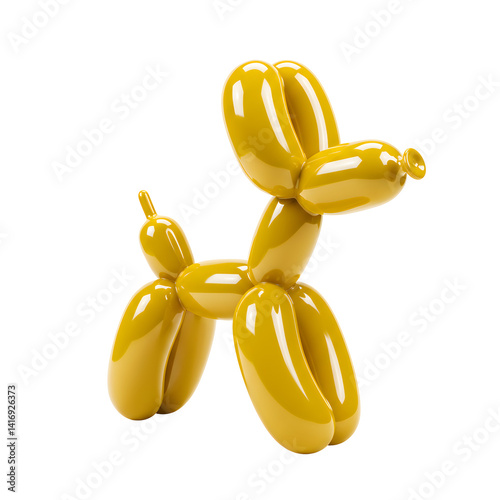 Wallpaper Mural Yellow Balloon Dog on Transparent Background Torontodigital.ca
