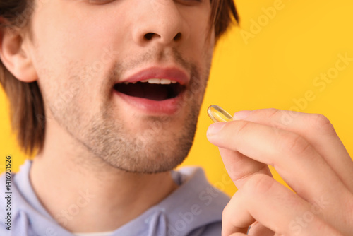 Handsome young man with fis...