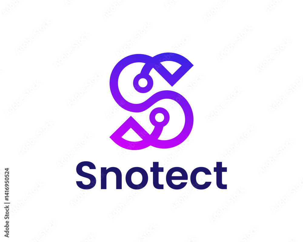 S technology logo design for business sign S technology logo design for business sign
