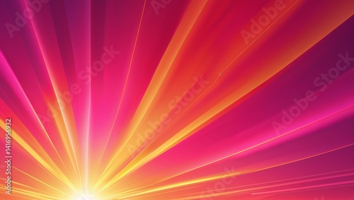 Radiant gradient shifting from hot pink to bright orange creating a fiery sunset like feel