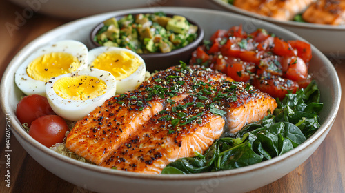 deliciously cooked red fish with garnish