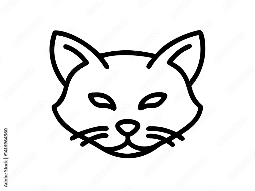 Cat Line Art Vector Design, Minimalist Cat SVG, Elegant Pet Outline SVG Vector Cat Line Art Vector Design, Minimalist Cat SVG, Elegant Pet Outline SVG Vector