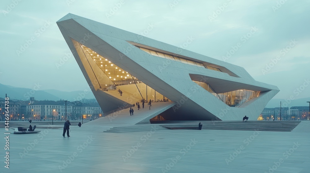 Fototapeta premium The Striking Architecture of the Kursaal Auditorium in San Sebastian, Spain