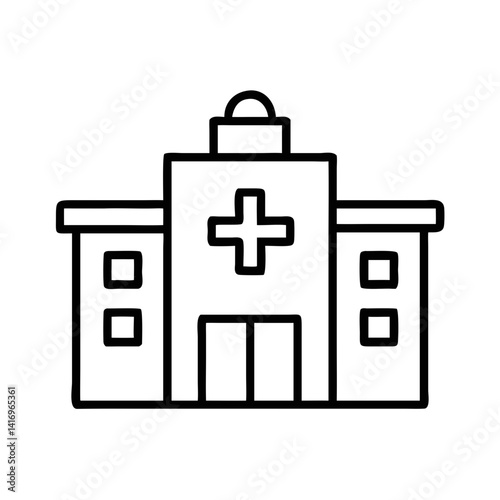 Hospital building outline design  