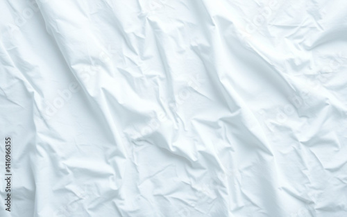 AI-generated minimalistic white wrinkled fabric background in vector format. Perfect for mockups, product displays, or design projects that need a soft, neutral backdrop. Clean, empty, and versatile.