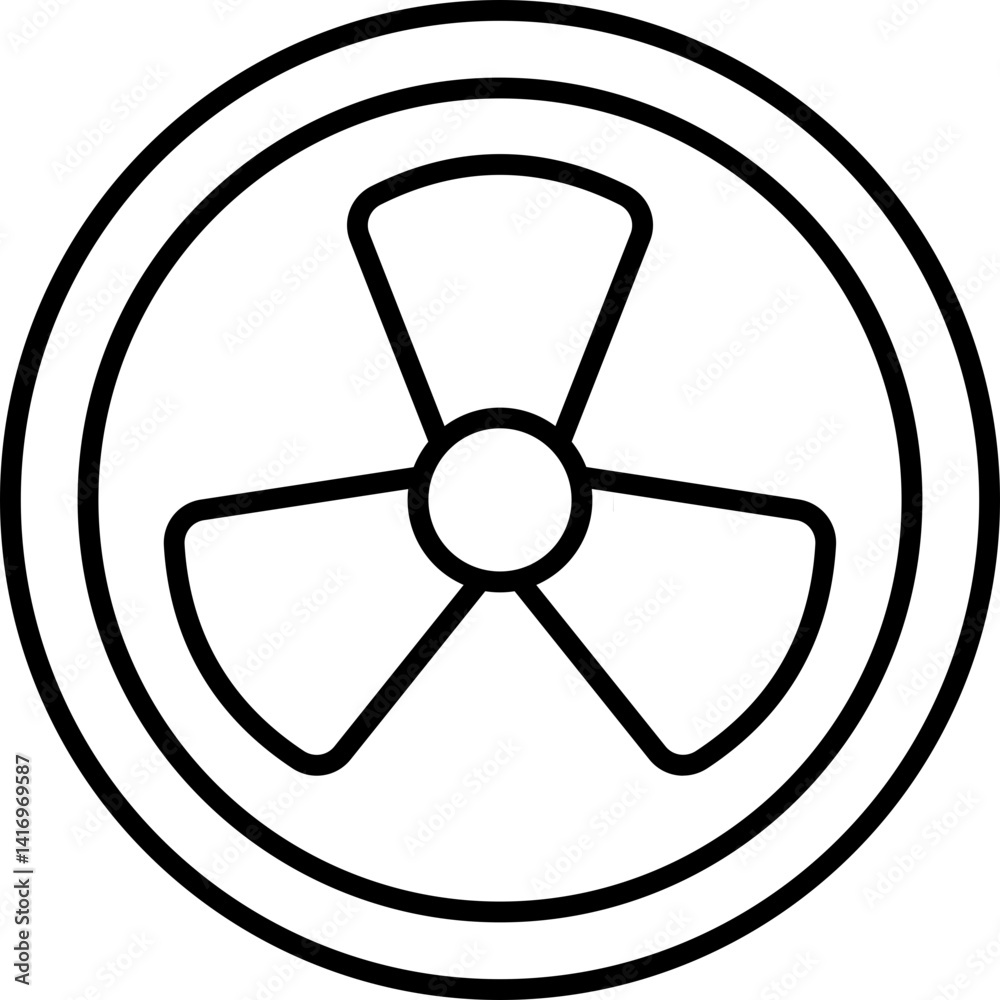Energy Fan Vector Icon Stock Illustration for Eco-Friendly and Environmental Concepts Energy Fan Vector Icon Stock Illustration for Eco-Friendly and Environmental Concepts