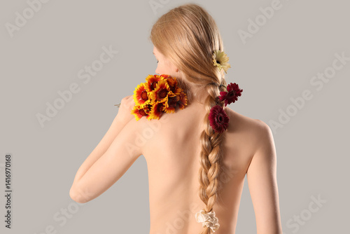 Beautiful young woman with ...
