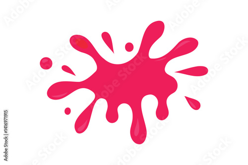 Licorice paint splash vector on white background
