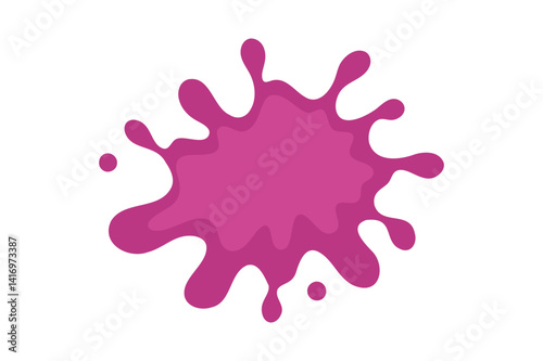 Mauve paint splash vector