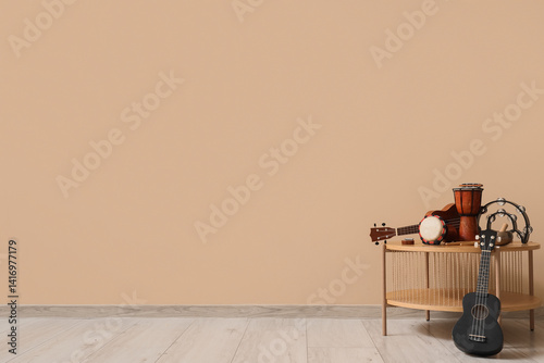 Different musical instrumen...