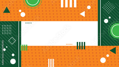 Flat Geometric Vector Background for background Slide