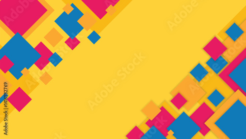 Flat Geometric Vector Background for background Slide