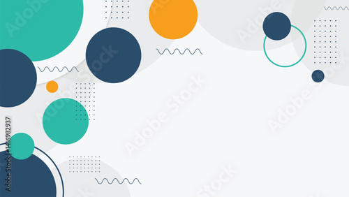 Flat Geometric Vector Background for background Slide