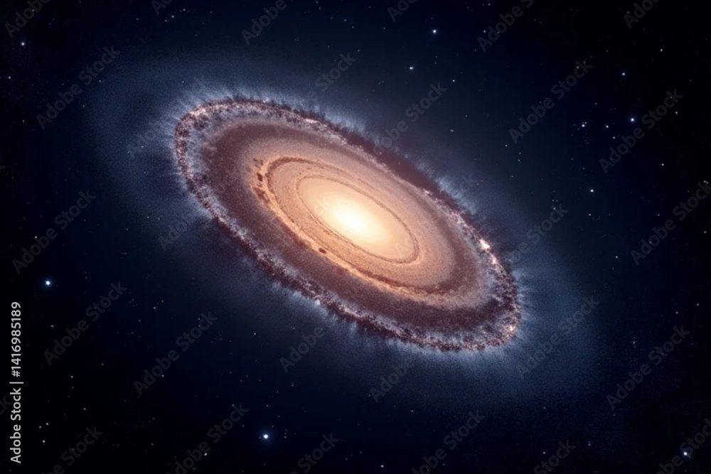 Naklejka premium space galaxy in space