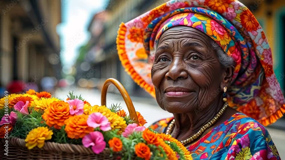 Portrait of an elderly Cuban woman on the street
Portrait of an elderly Cuban woman on the street
