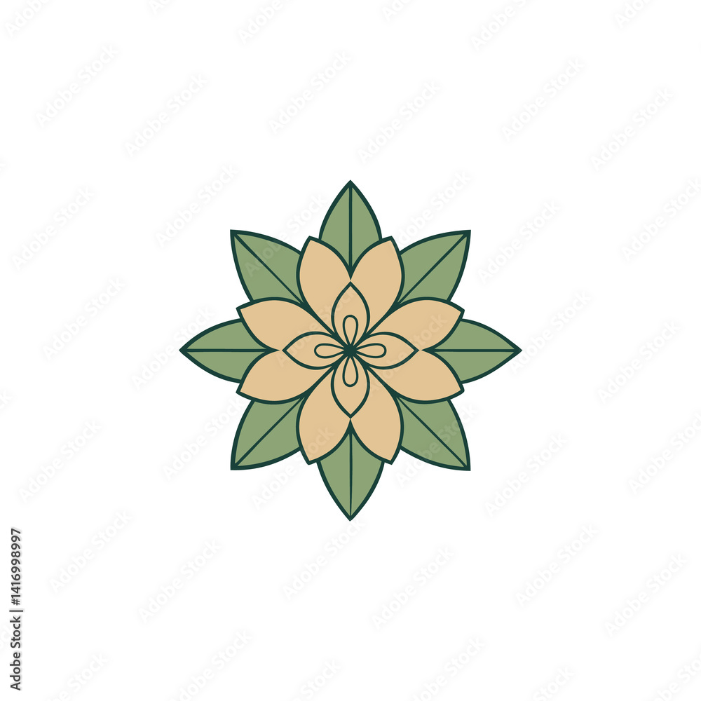vector illustration of an abstract flower vector illustration of an abstract flower