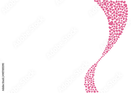 ハート柄の背景 赤系の単色 ハート