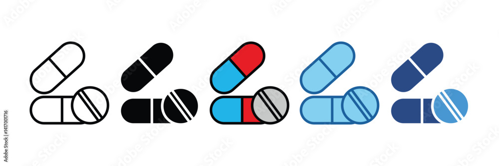 Fototapeta premium Drugs Icon Element For Design