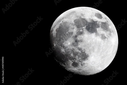 Full moon, celestial view